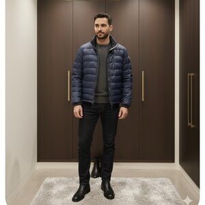 Authentic Canada Goose Men's Dark Blue Puffer Jacket